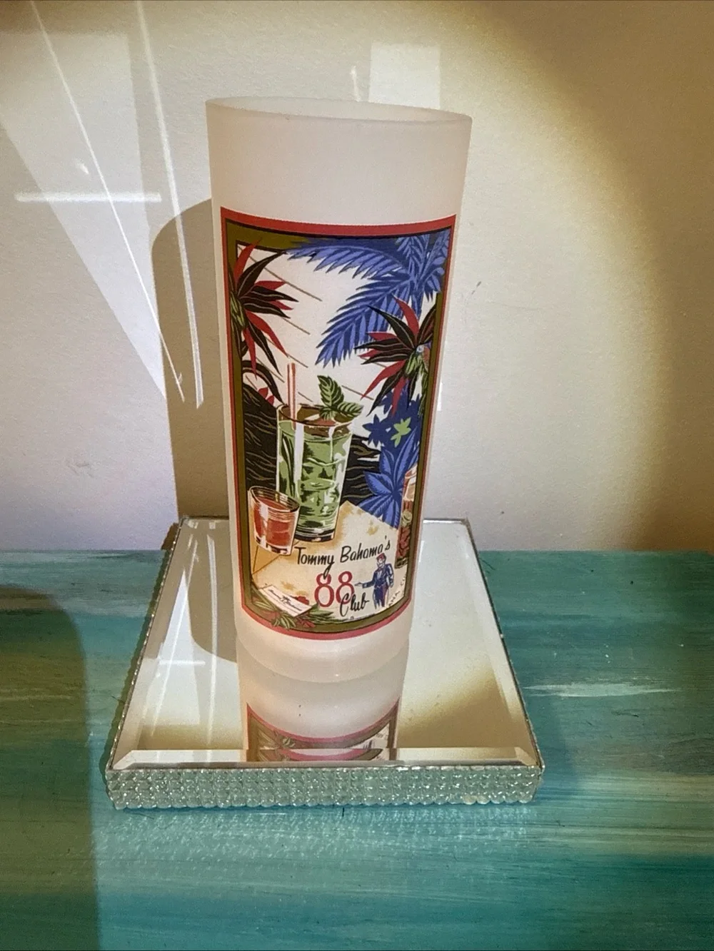 Tommy Bahama Tropical/ tiki 7” cocktail glasses